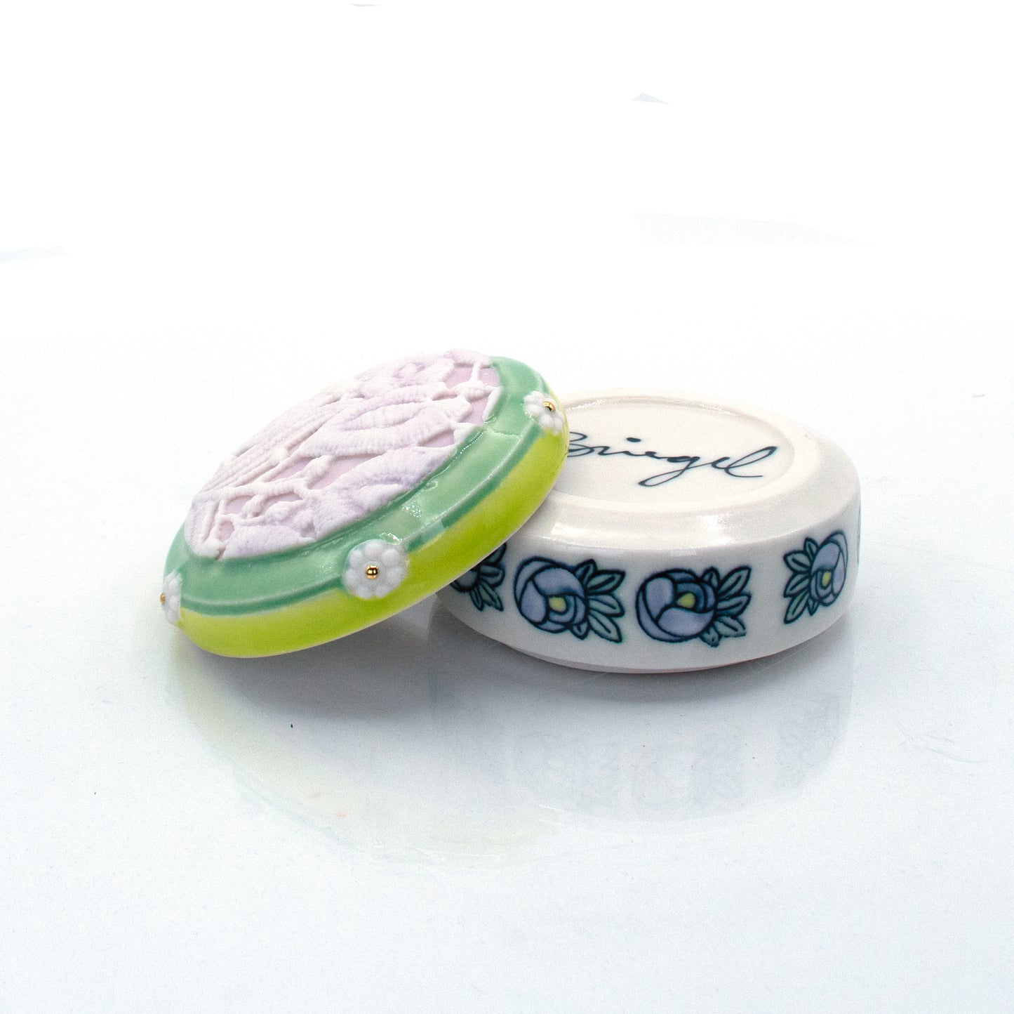 Floral Trinket Jar