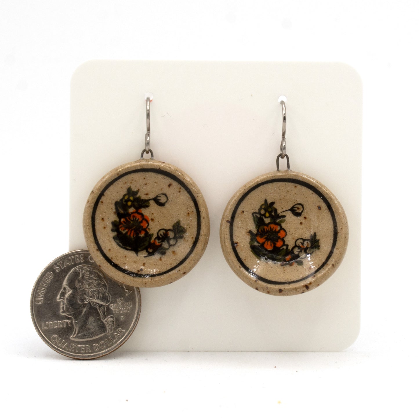Vintage Barbie Plate Earrings