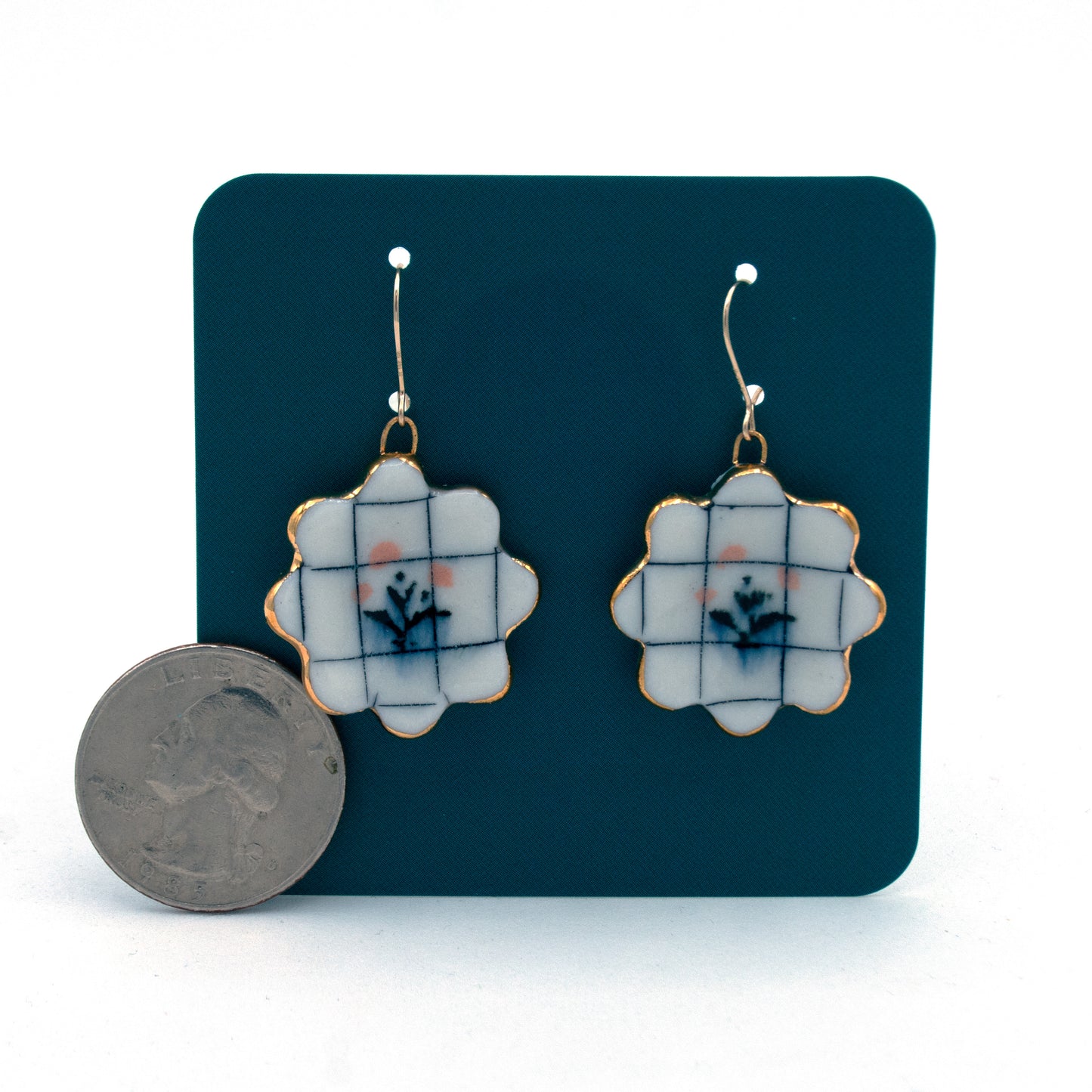 Scalloped Plate Earrings