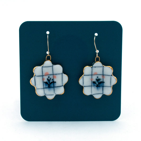 Scalloped Plate Earrings