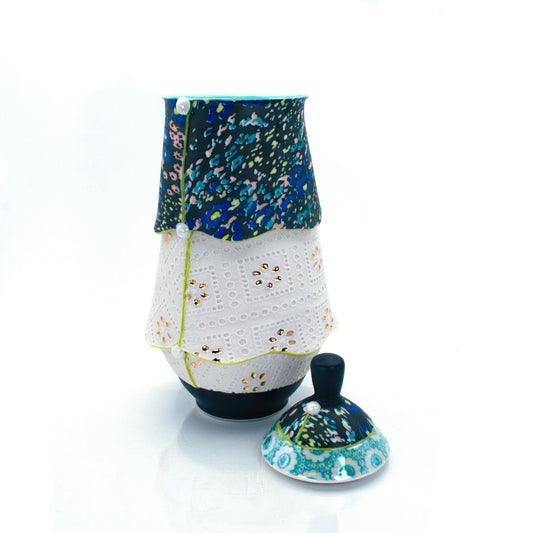 Ruffle Eyelet Cookie Jar