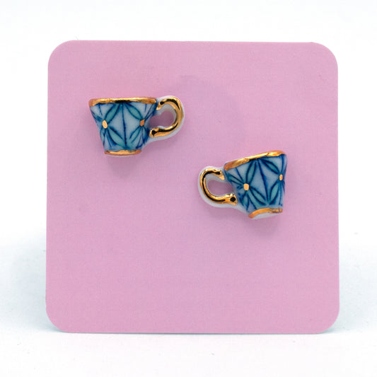 Teacup Stud Earrings
