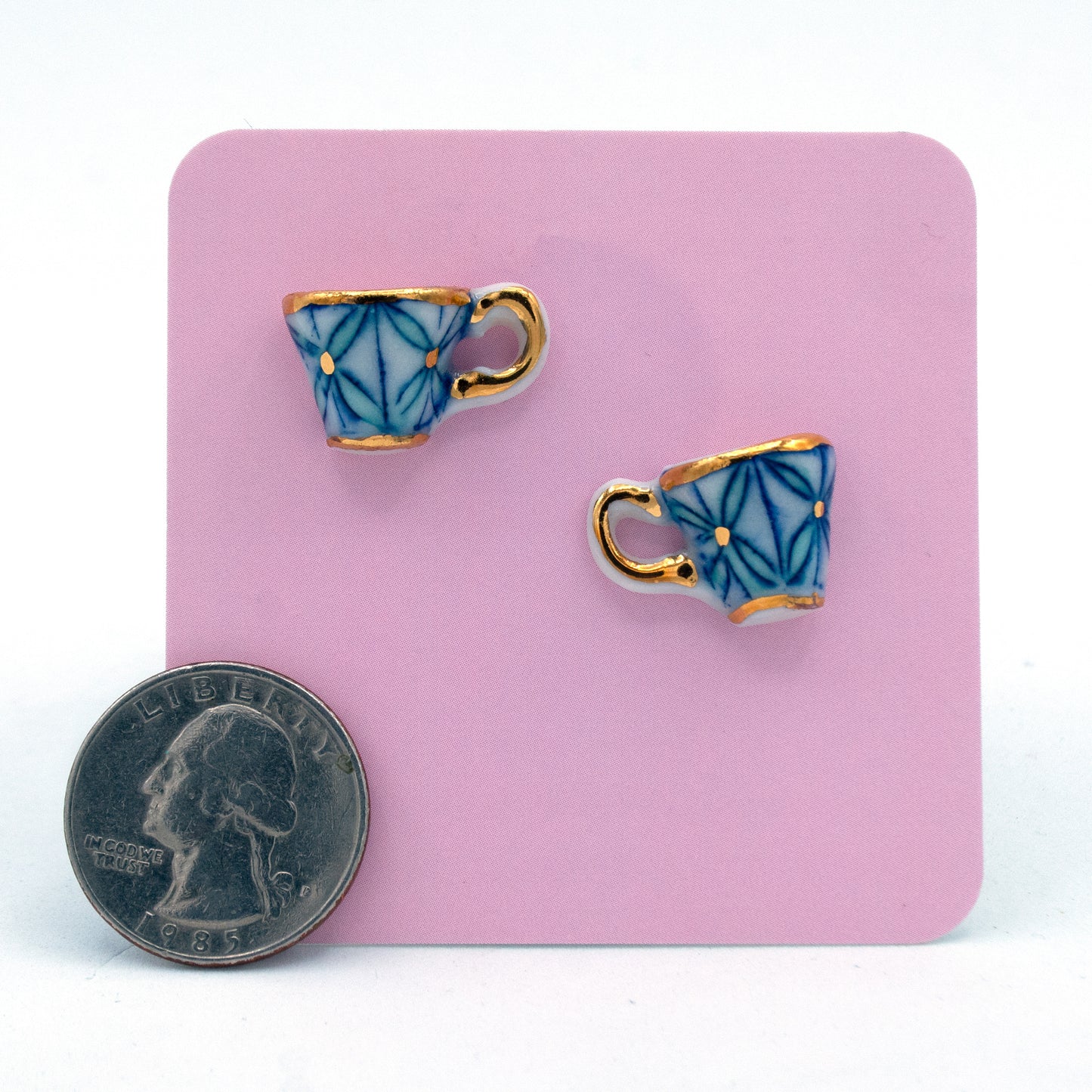 Teacup Stud Earrings