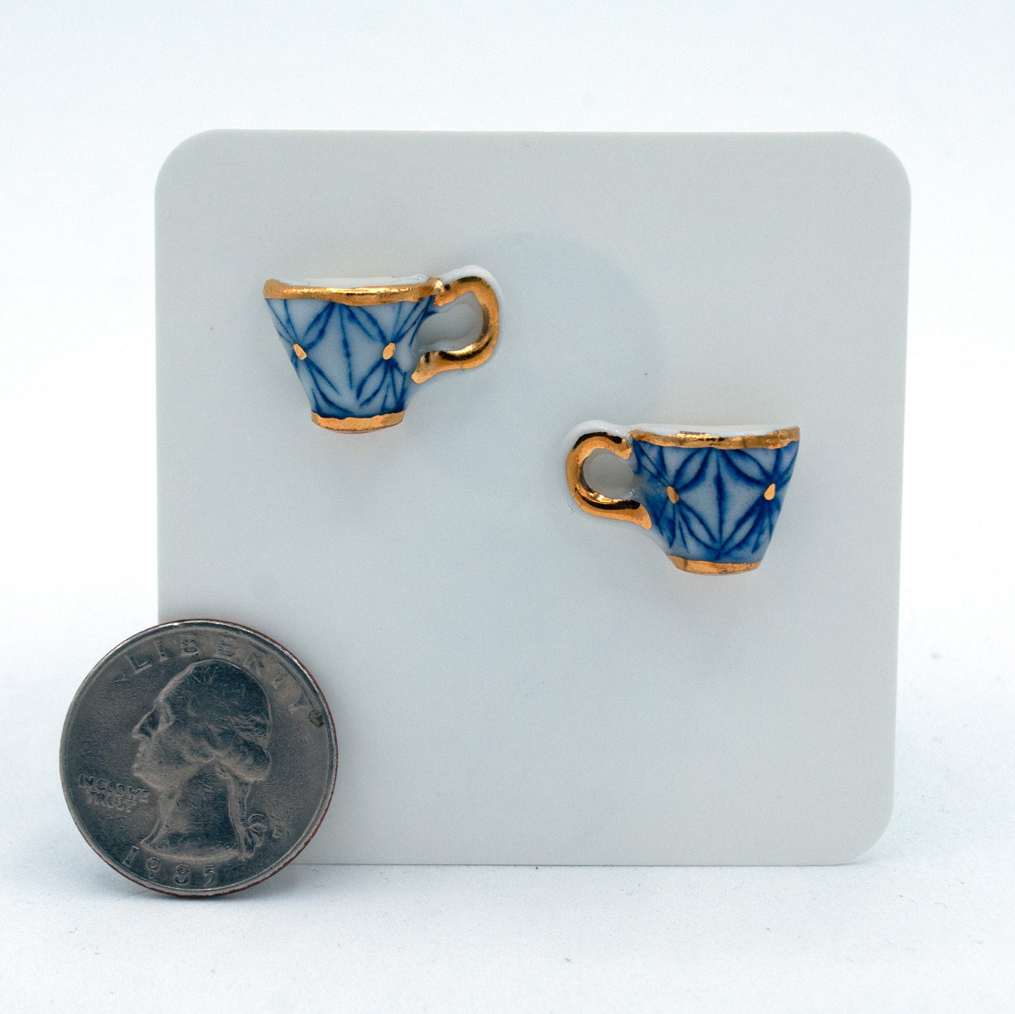 Teacup Stud Earrings