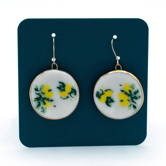 Lemon Drop Plate Earrings