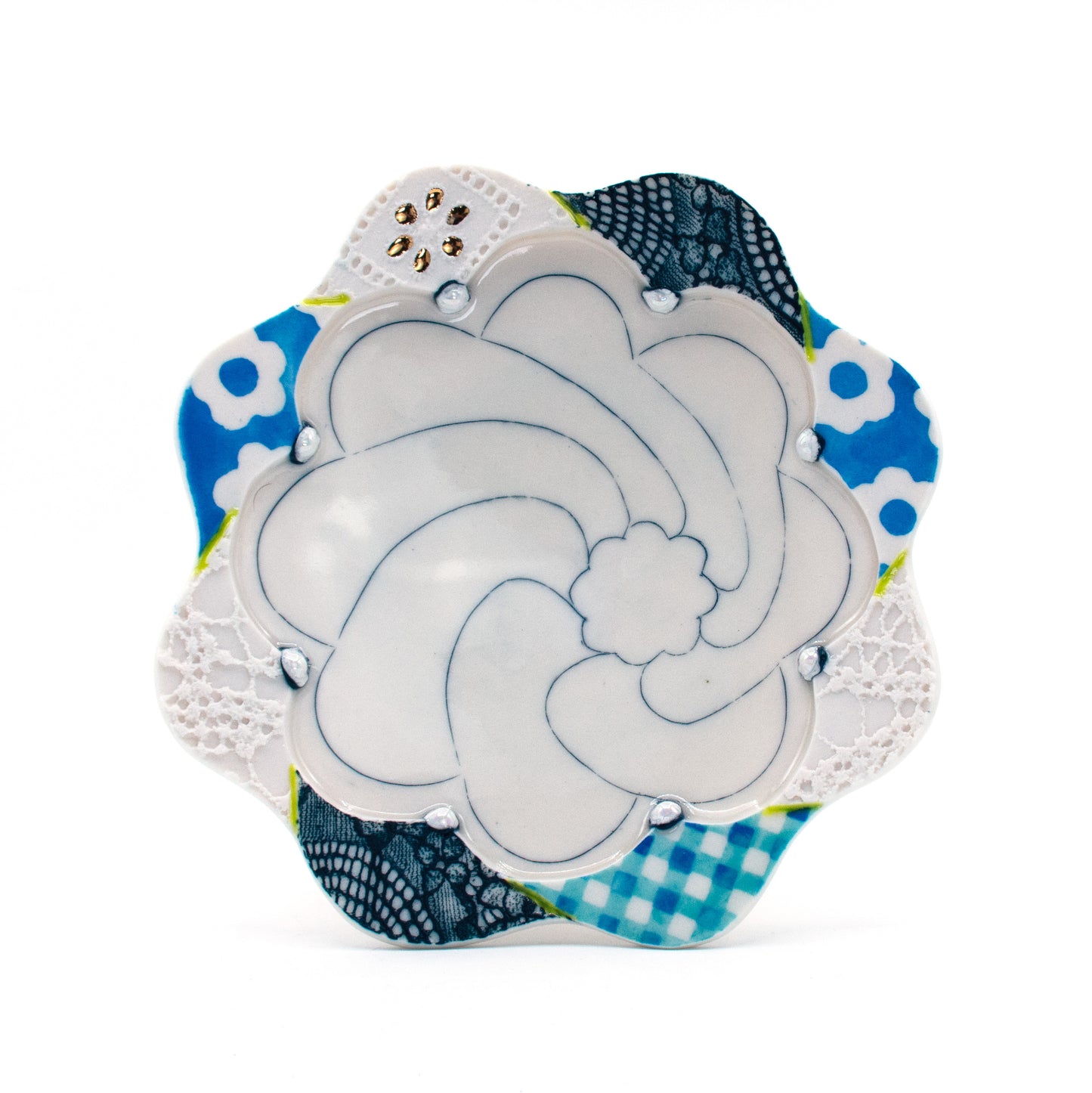 Quilted Cookie Plate