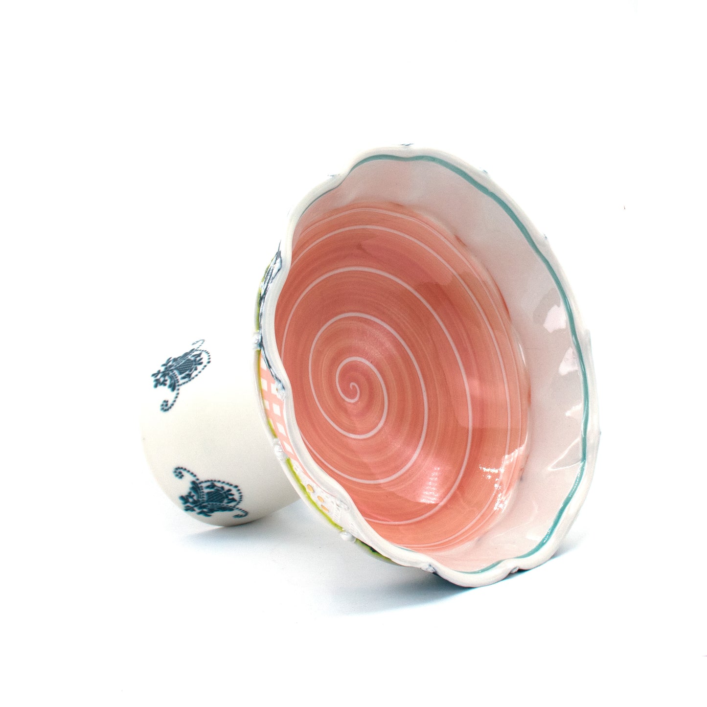 Quilted Pedestal Bowl