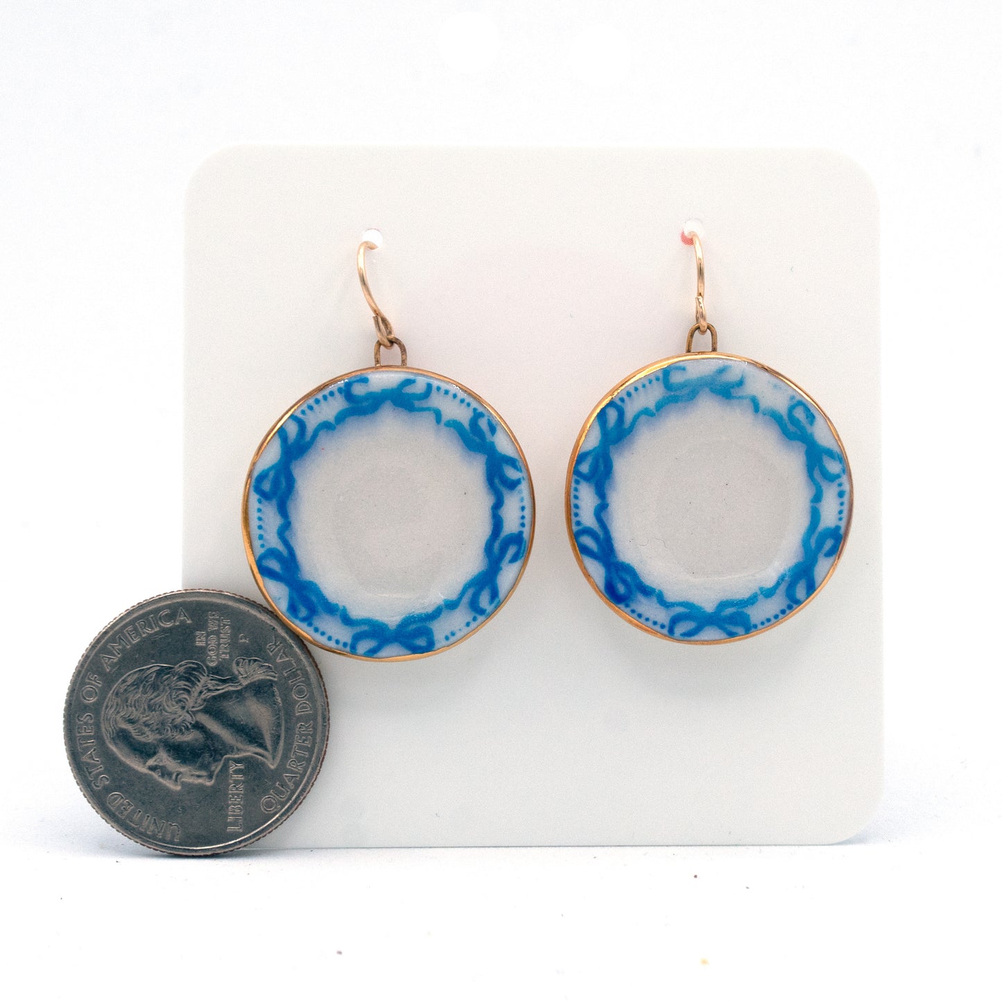 Barbie Bow Plate Earrings