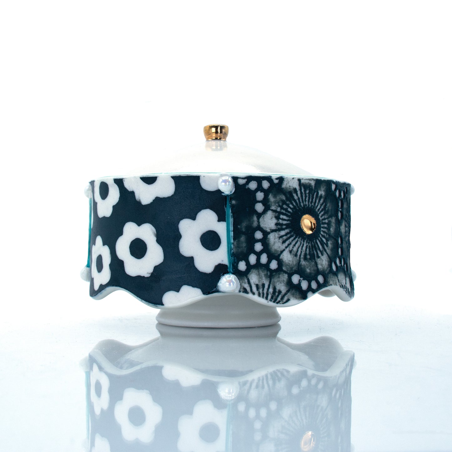 Print Block Sugar Jar
