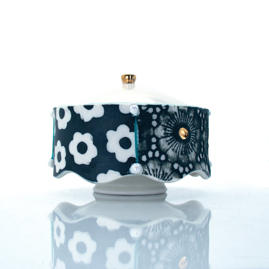 Print Block Sugar Jar