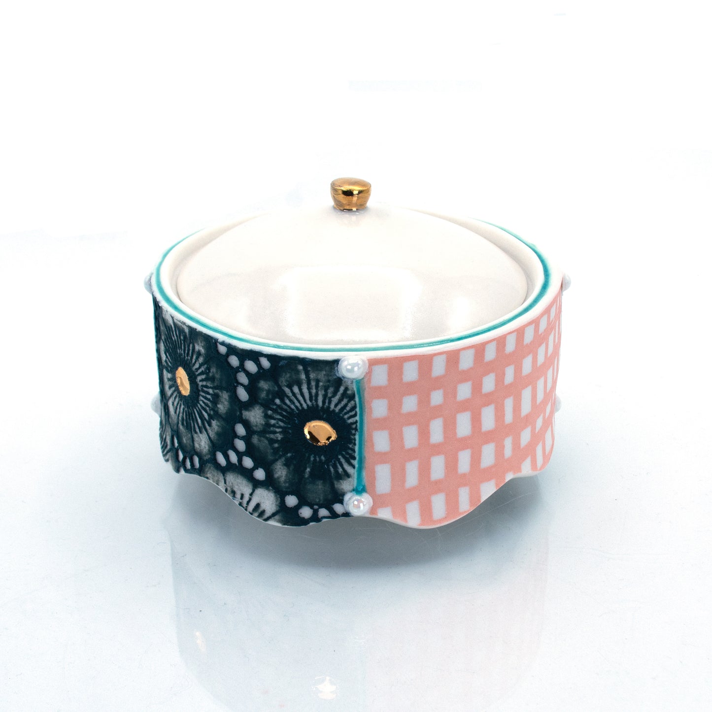Print Block Sugar Jar