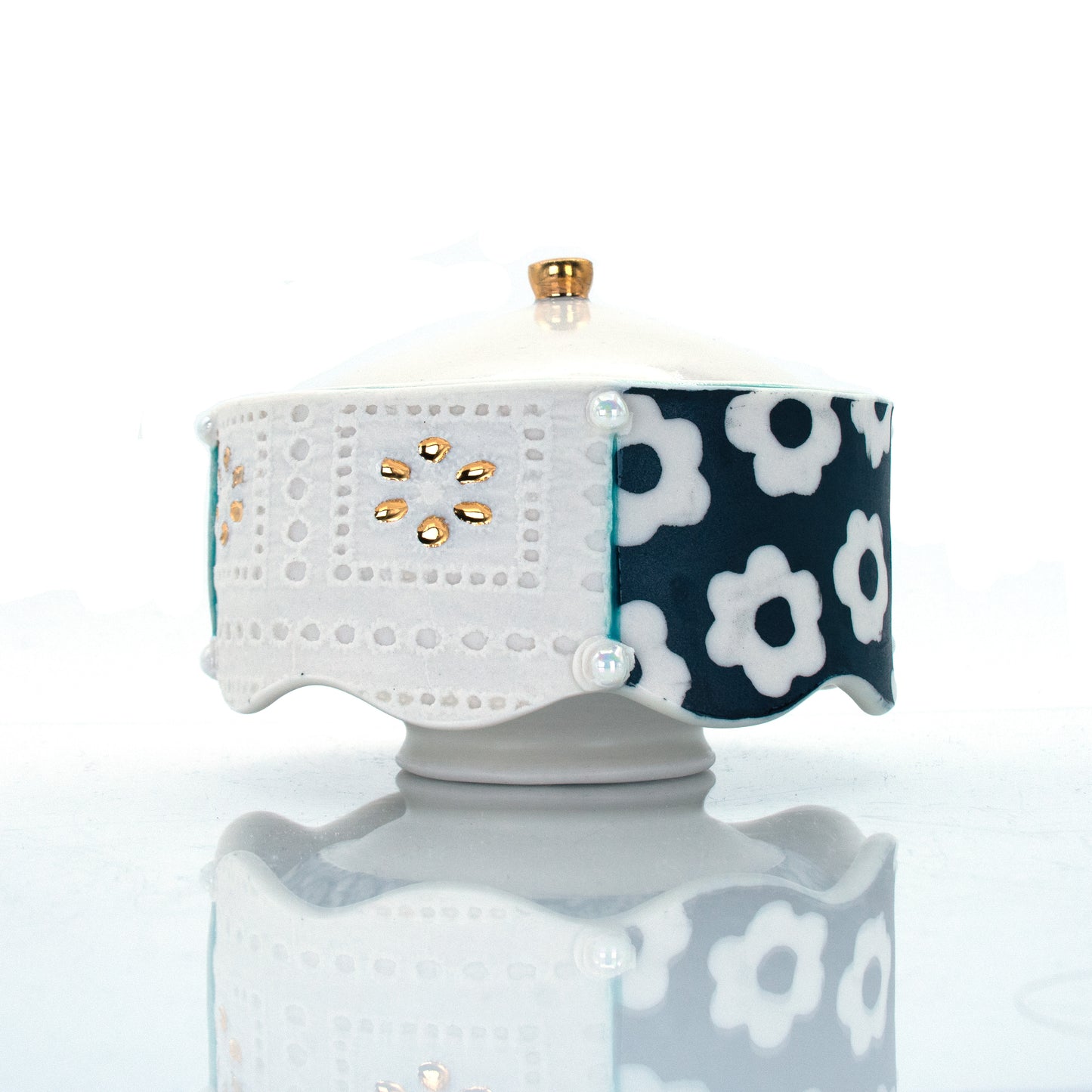 Print Block Sugar Jar
