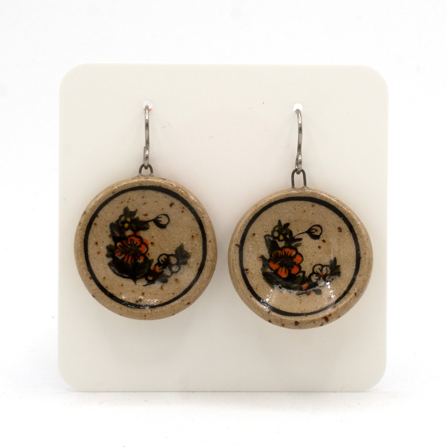 Vintage Barbie Plate Earrings