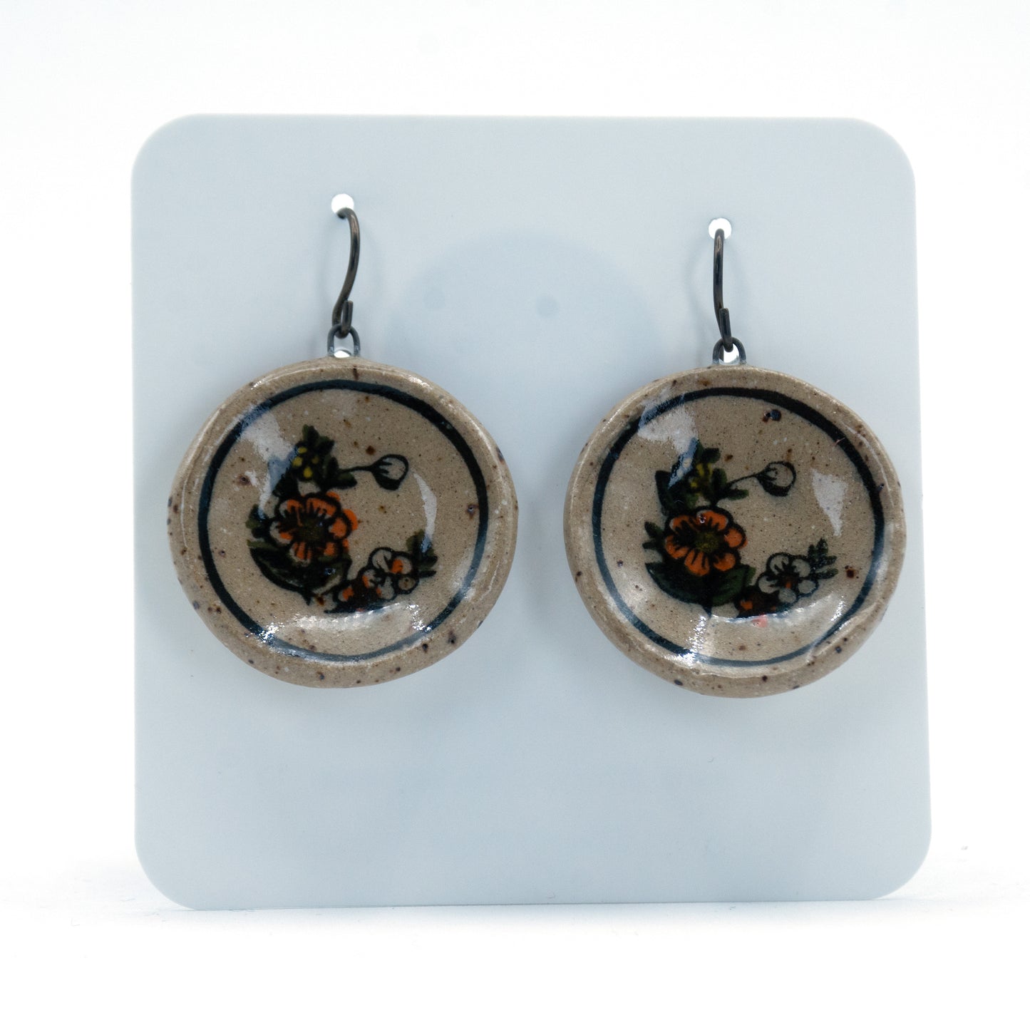 Vintage Barbie Plate Earrings