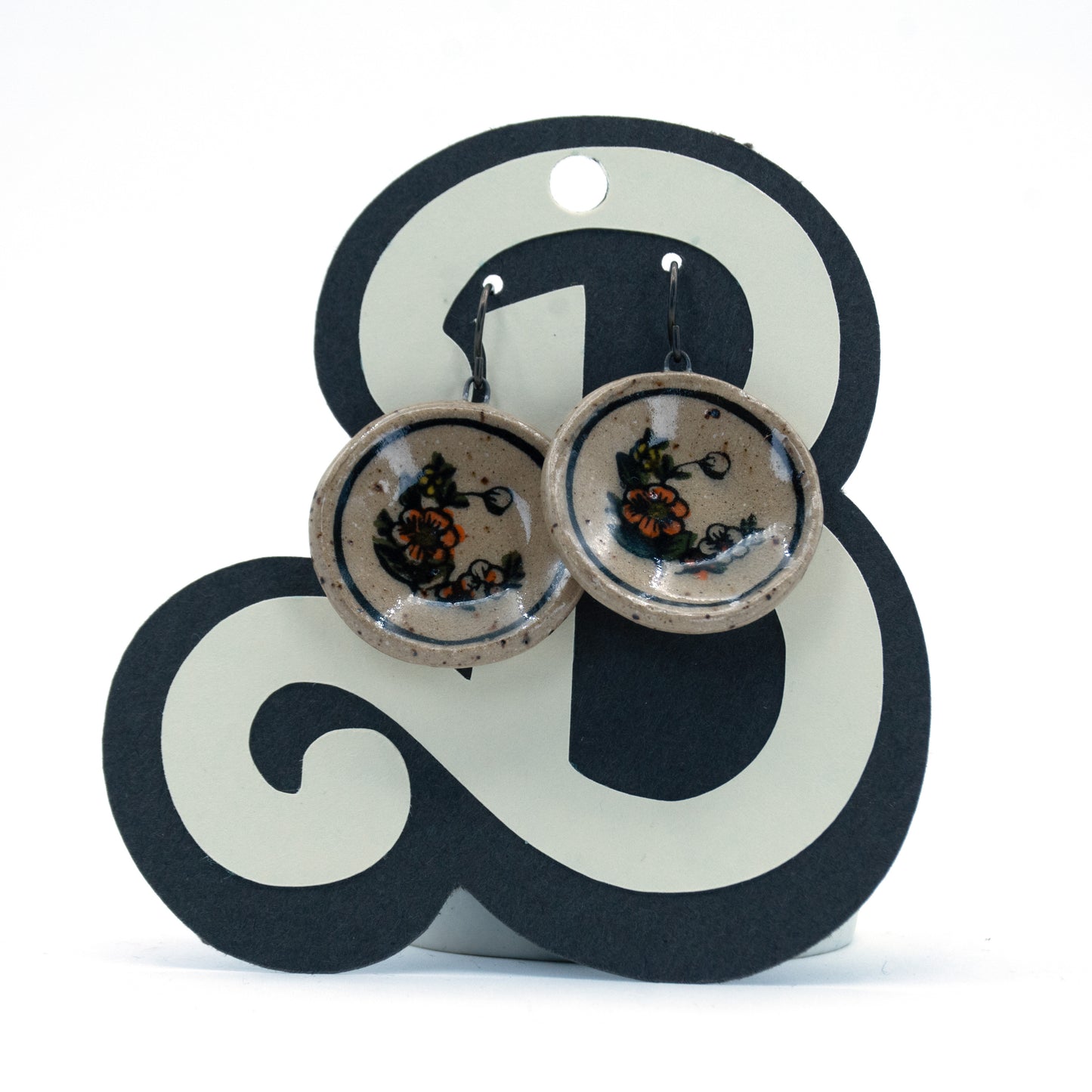 Vintage Barbie Plate Earrings