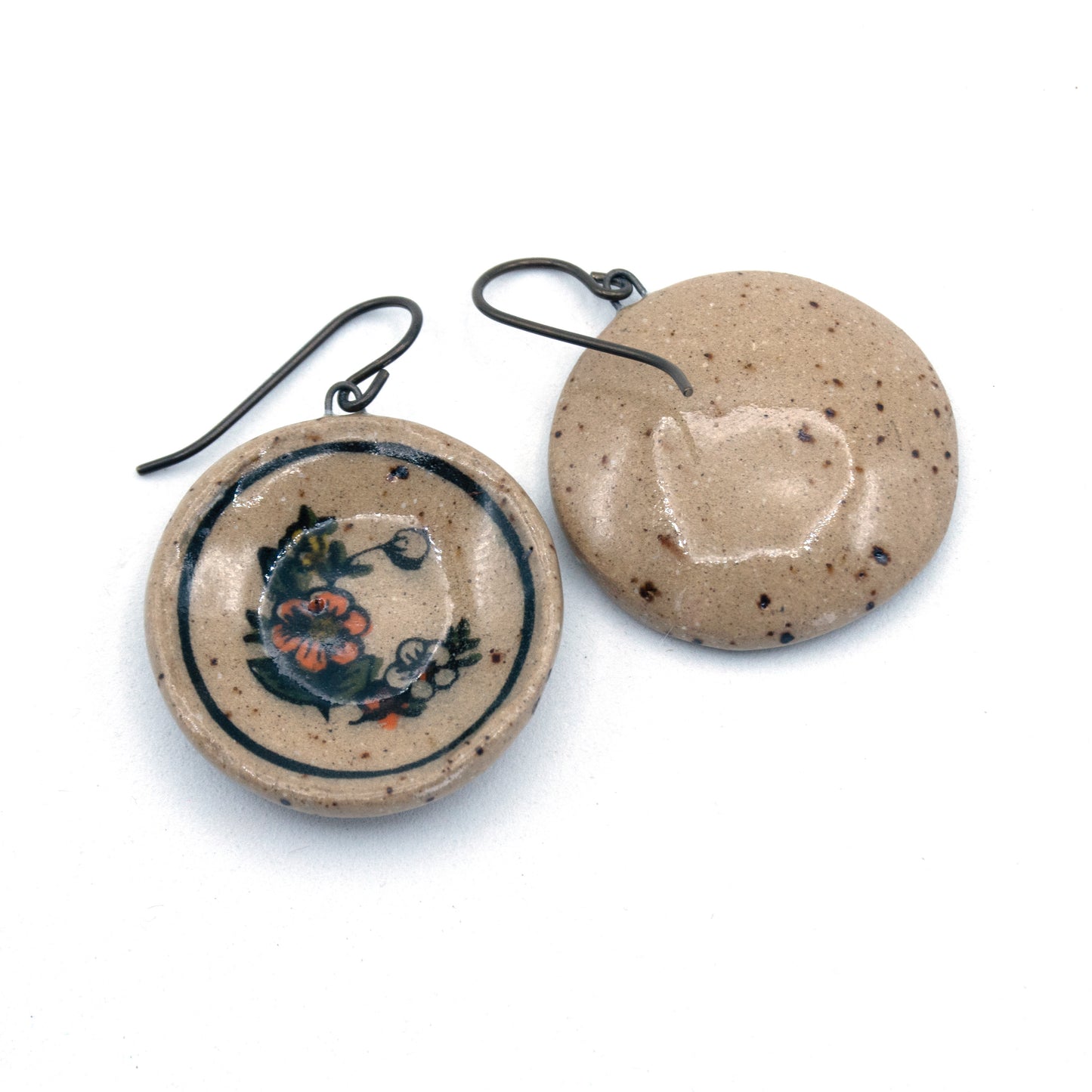 Vintage Barbie Plate Earrings